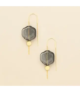 Scout Refined Glass Organic Threader - Smoke / Gold