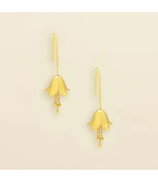 Scout Refined Icon Earrings - Lily Drop / Gold