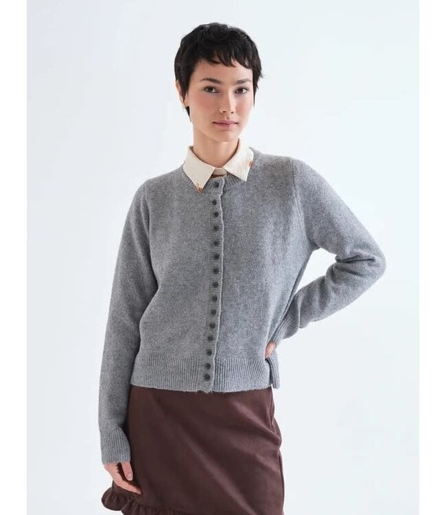 Compania Fantastica Mini Button Cardigan - Grey