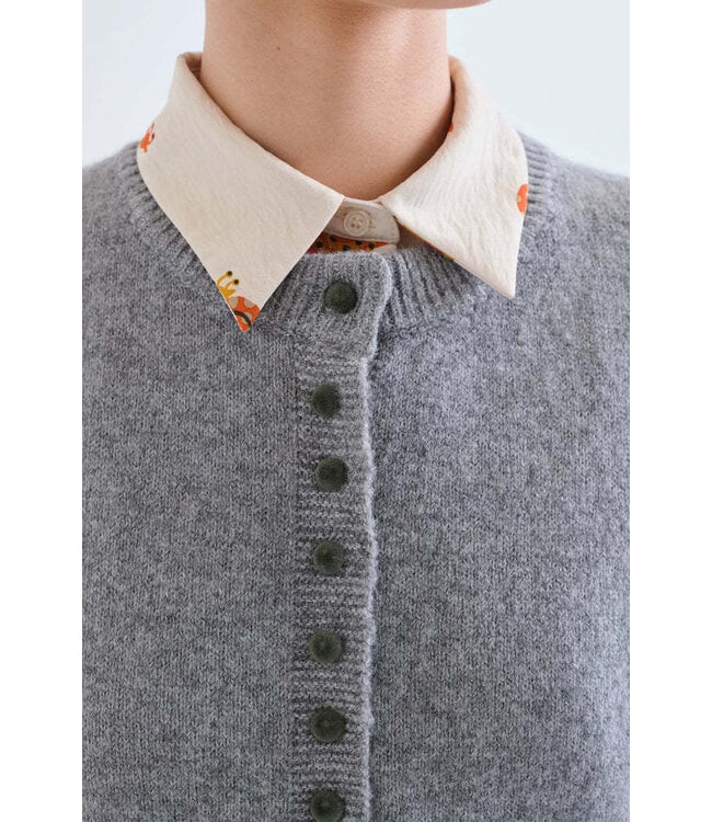 Compania Fantastica Mini Button Cardigan - Grey