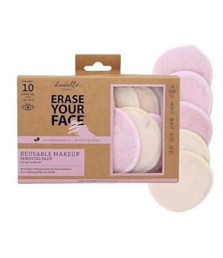 Upper Canada Soap & Candle Makers Erase Your Face 10pk - Beige & Pink