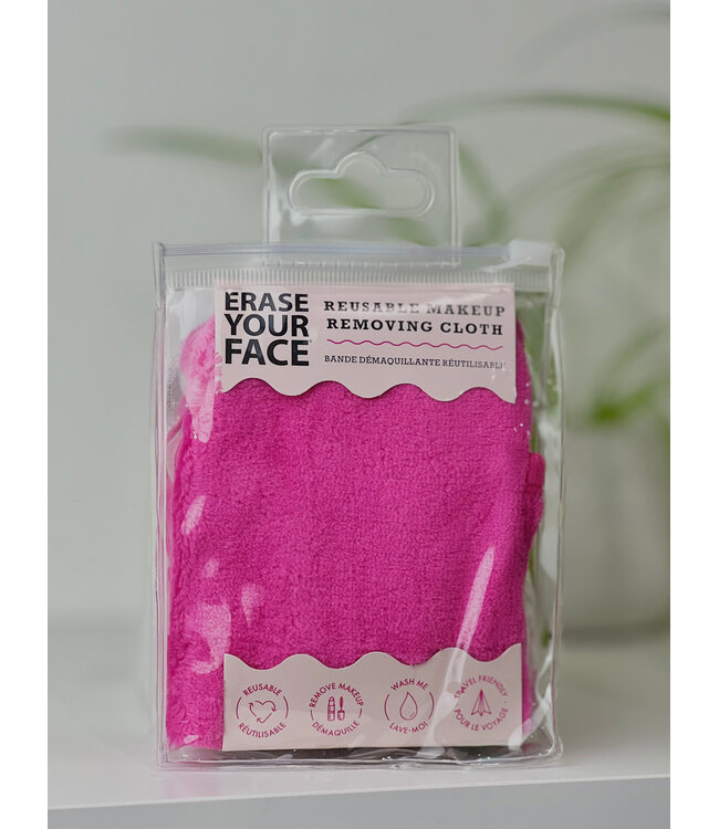 Upper Canada Soap & Candle Makers Erase Your Face Travel Cloth - Pink