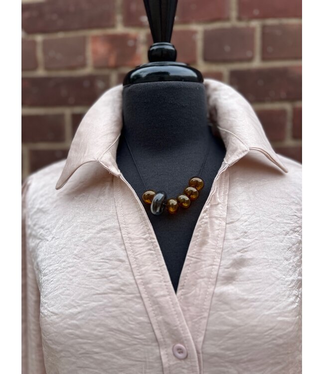 C & S The Label Liva Blouse - Sand