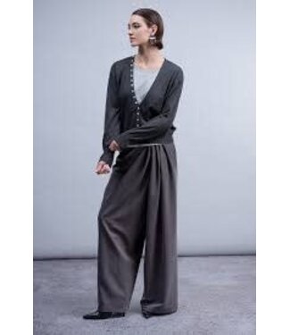 HAAKO Button Detailed Cardigan - Grey