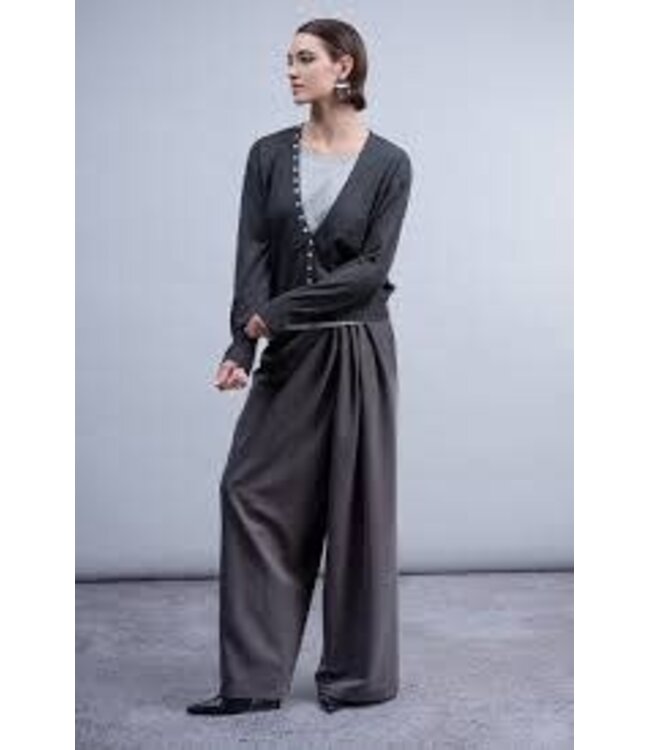 HAAKO Button Detailed Cardigan - Grey