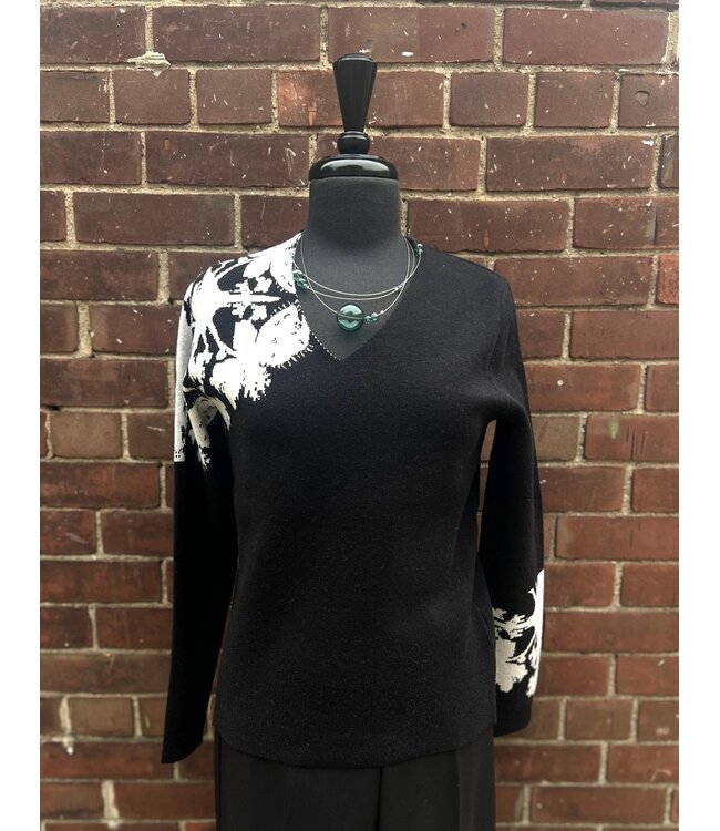 Point Zero Asymmetric Sweater - Black