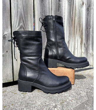 Bueno Harlem Leather Boots - Black