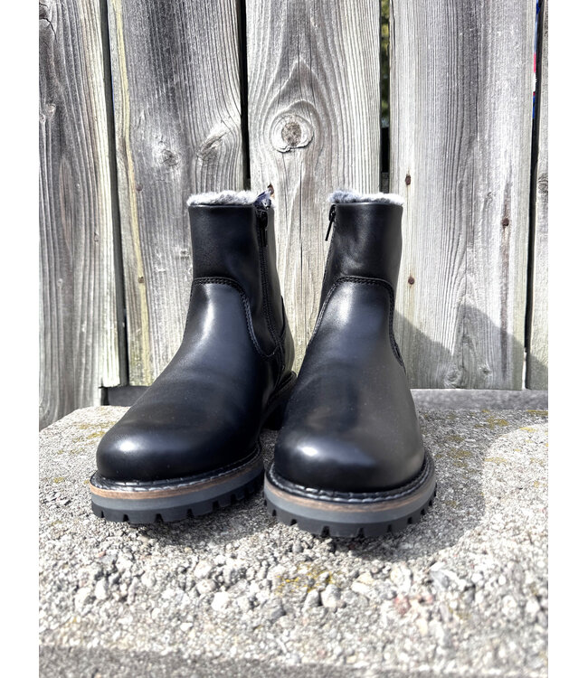 Bos&Co Calib Faux Fur Ankle Boot - Black