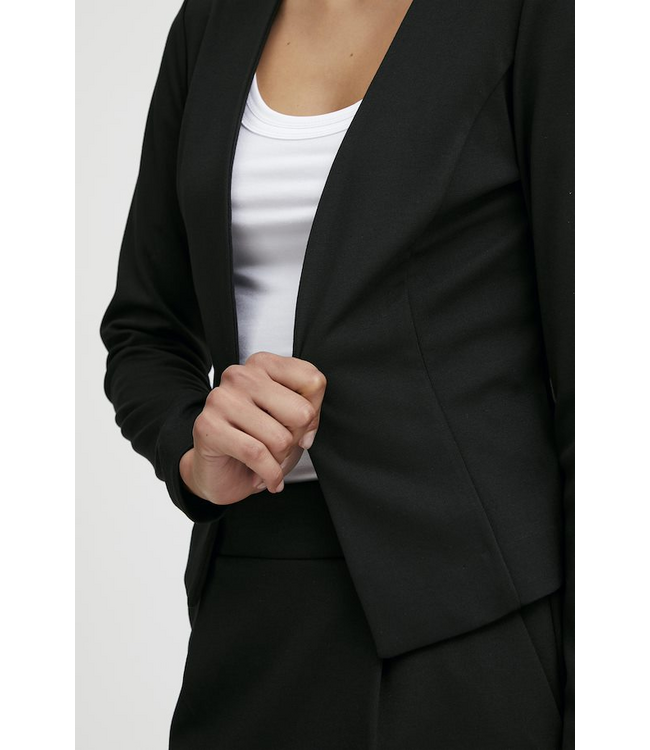 ICHI Kate Short Blazer - Black