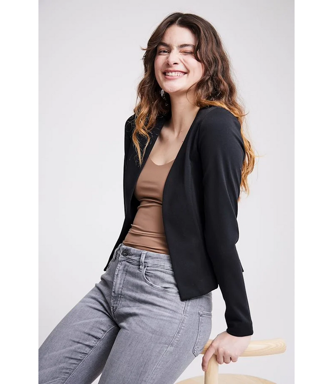 ICHI Kate Short Blazer - Black