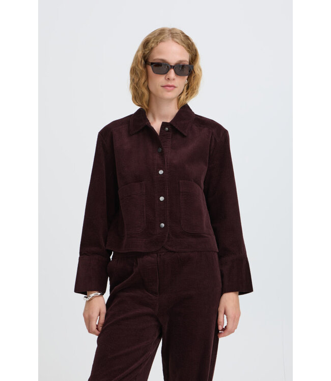 B. Young ByDixian Corduroy Overshirt - Fudge