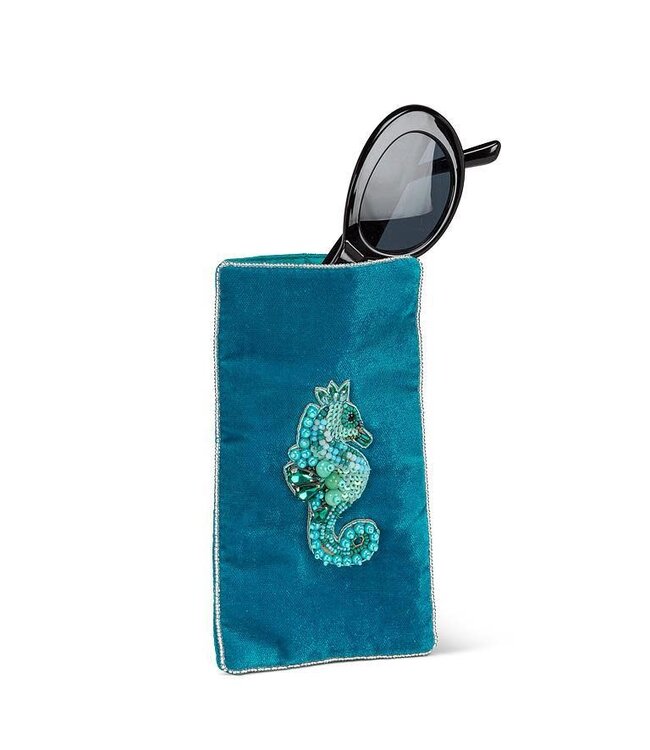 Abbott Velvet Glasses Case - Seahorse