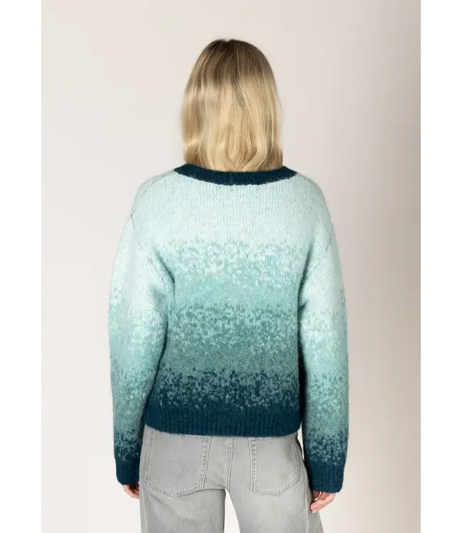 Lyla + Luxe Knit Cardigan - Teal Fade