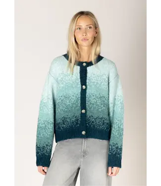 Lyla + Luxe Knit Cardigan - Teal Fade