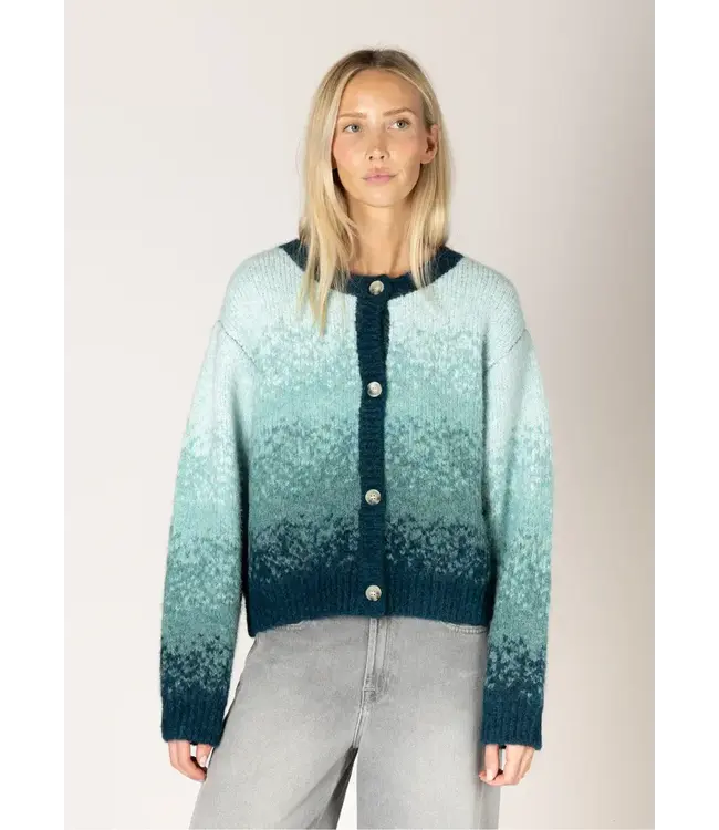 Lyla + Luxe Knit Cardigan - Teal Fade