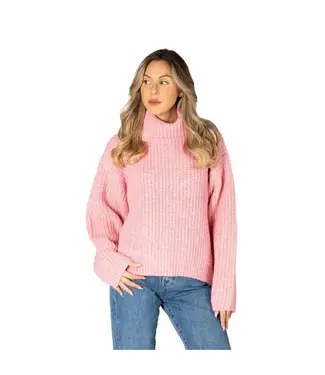 Lyla + Luxe Knit Turtle Neck - Peony