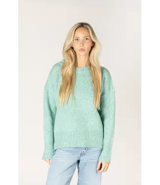 Lyla + Luxe Mock Neck Sweater - Sprout