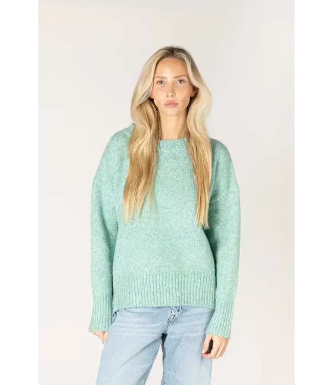 Lyla + Luxe Mock Neck Sweater - Sprout