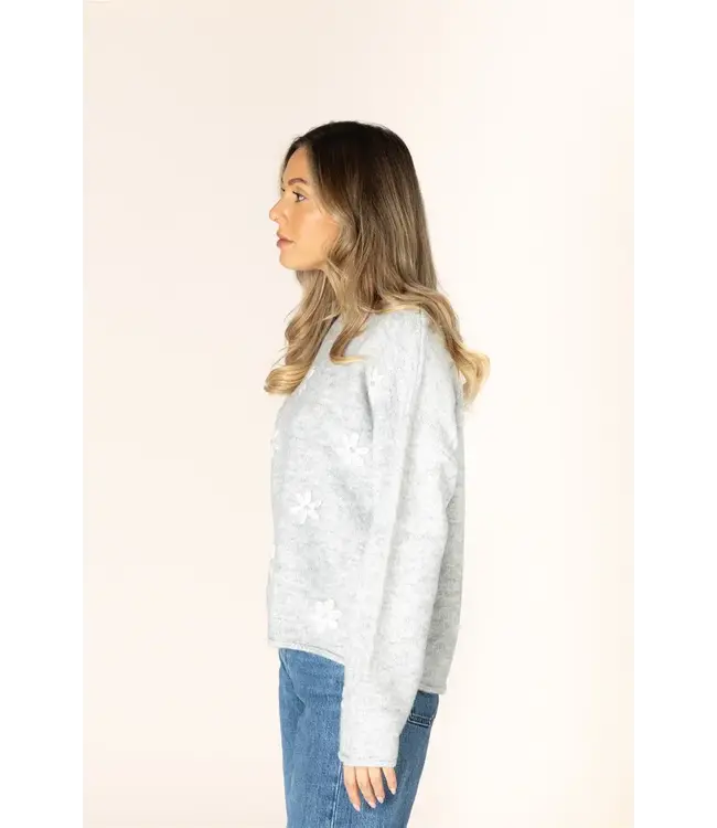 Lyla + Luxe Daisy Sweater - Sterling