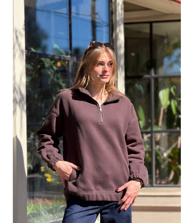 Yoku Sweater - Dark Brown
