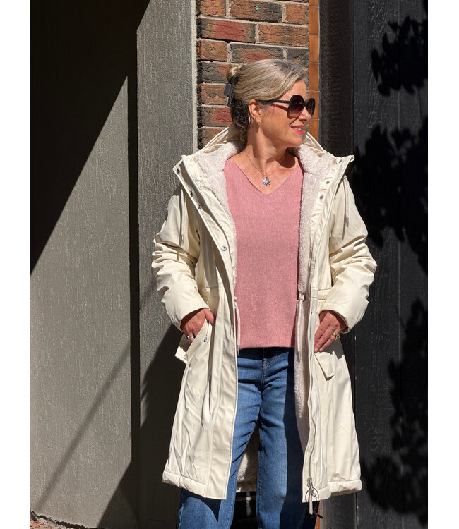 Monadisa Warm Raincoat - Ecru