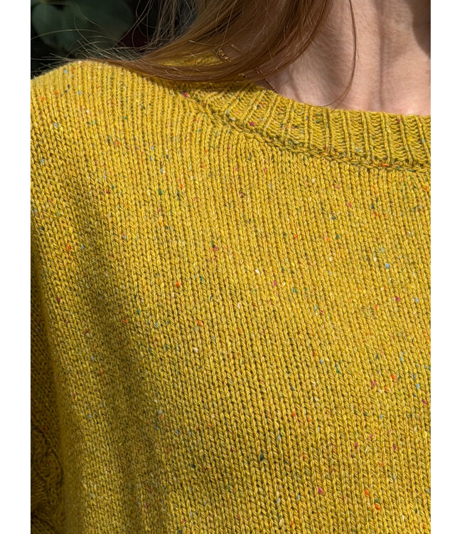 Irelands Eye Isla Oversized Crew Neck Sweater - Lichen