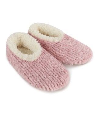Snoozies Slippers - Teddy Bear Fur - Pink