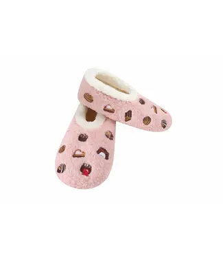 Snoozies Slippers - Chocolates - Pink