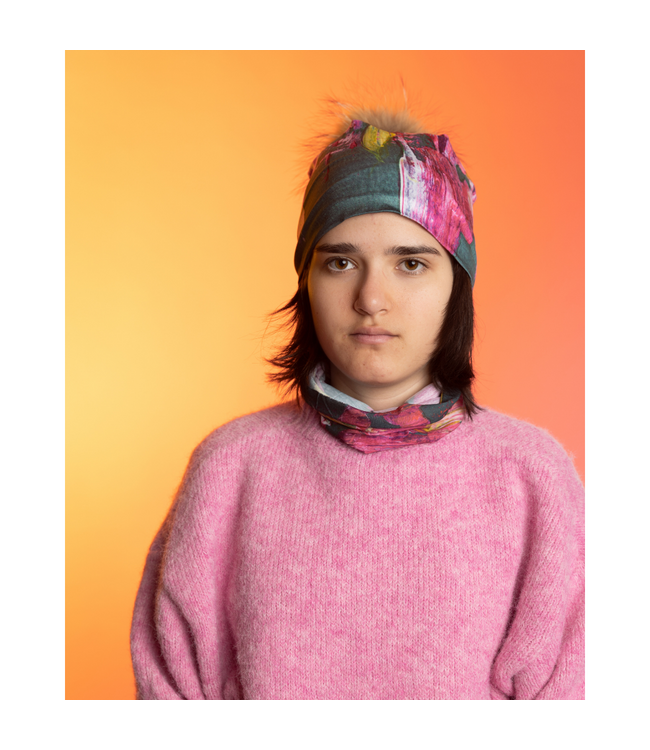 Lalita's Art Shop Bamboo Beanie - Flower Glitch
