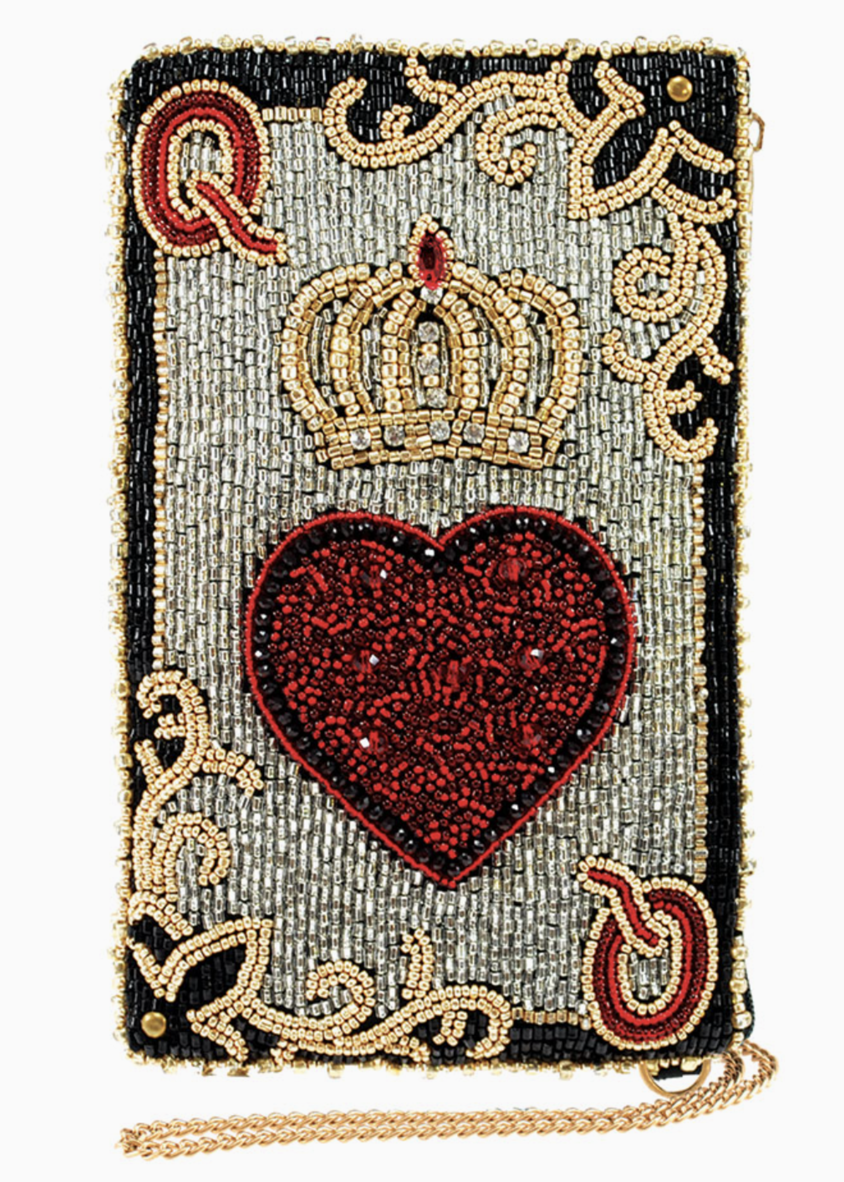Mary Frances Queen of Hearts Crossbody