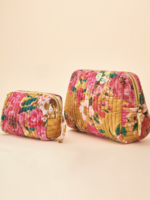 Powder Large Quilted Impressionist Cosmetic Bag