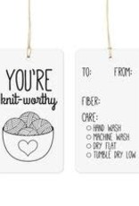 AdKnits You're Knit-Worthy gift tags