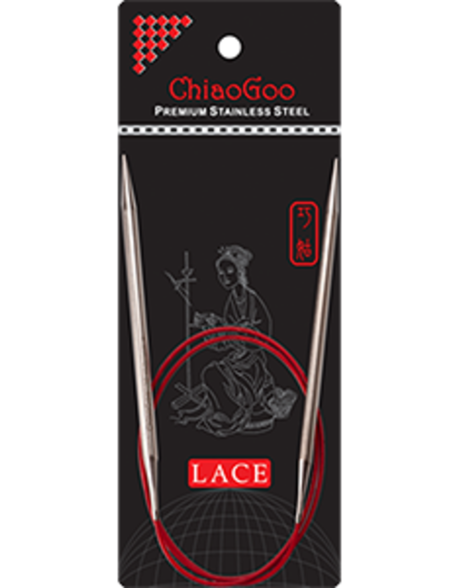 Chiao Goo Chiao Goo Red Lace US 4 16"
