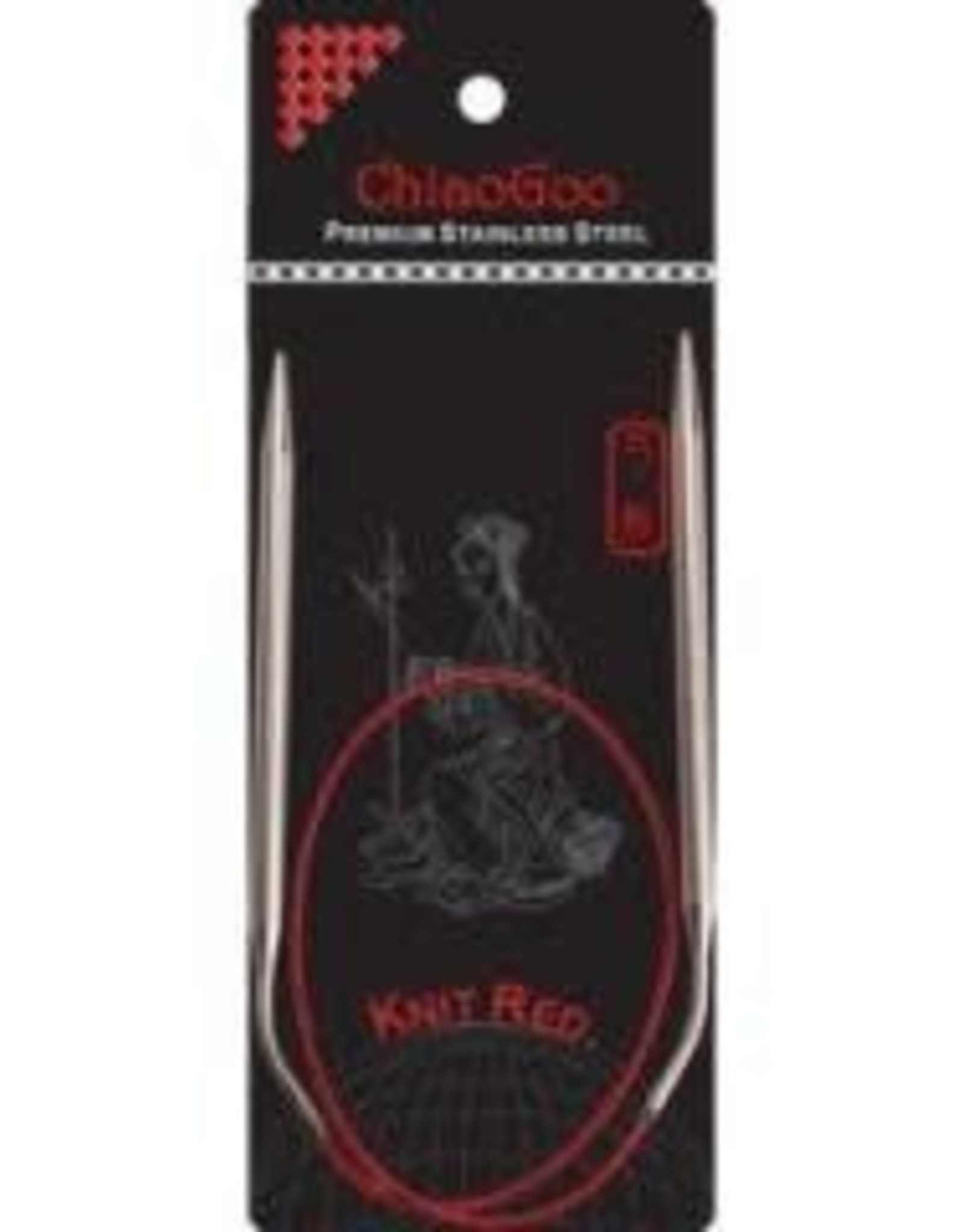 Chiao Goo Chiao Goo Red Lace US 4 16"