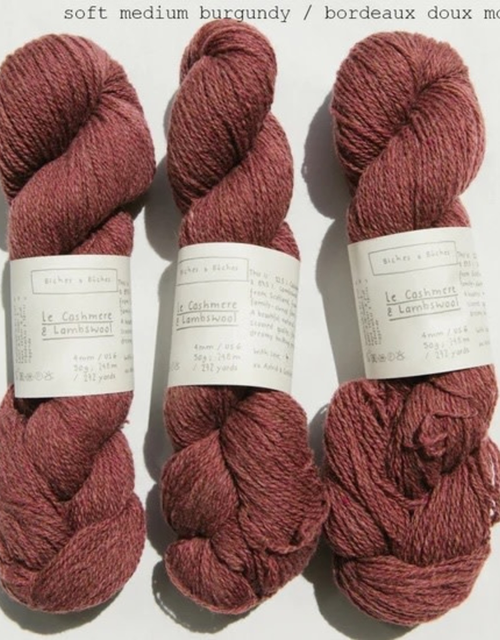 Biches & Buches Le Cashmere & Lambswool soft medium burgundy