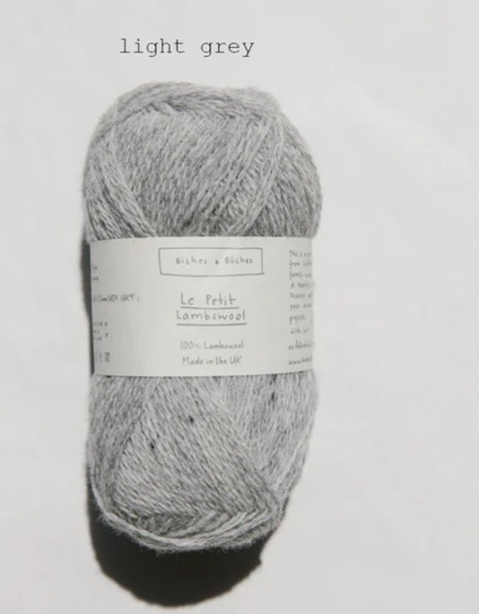 Biches & Buches Le Petit Lambswool light gray