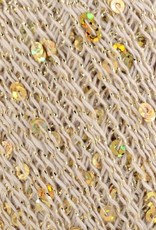 Rozetti Cotton Gold 1091 cream with gold sequins