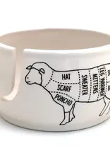 Lenny Mud Yarn Bowl sheeps part