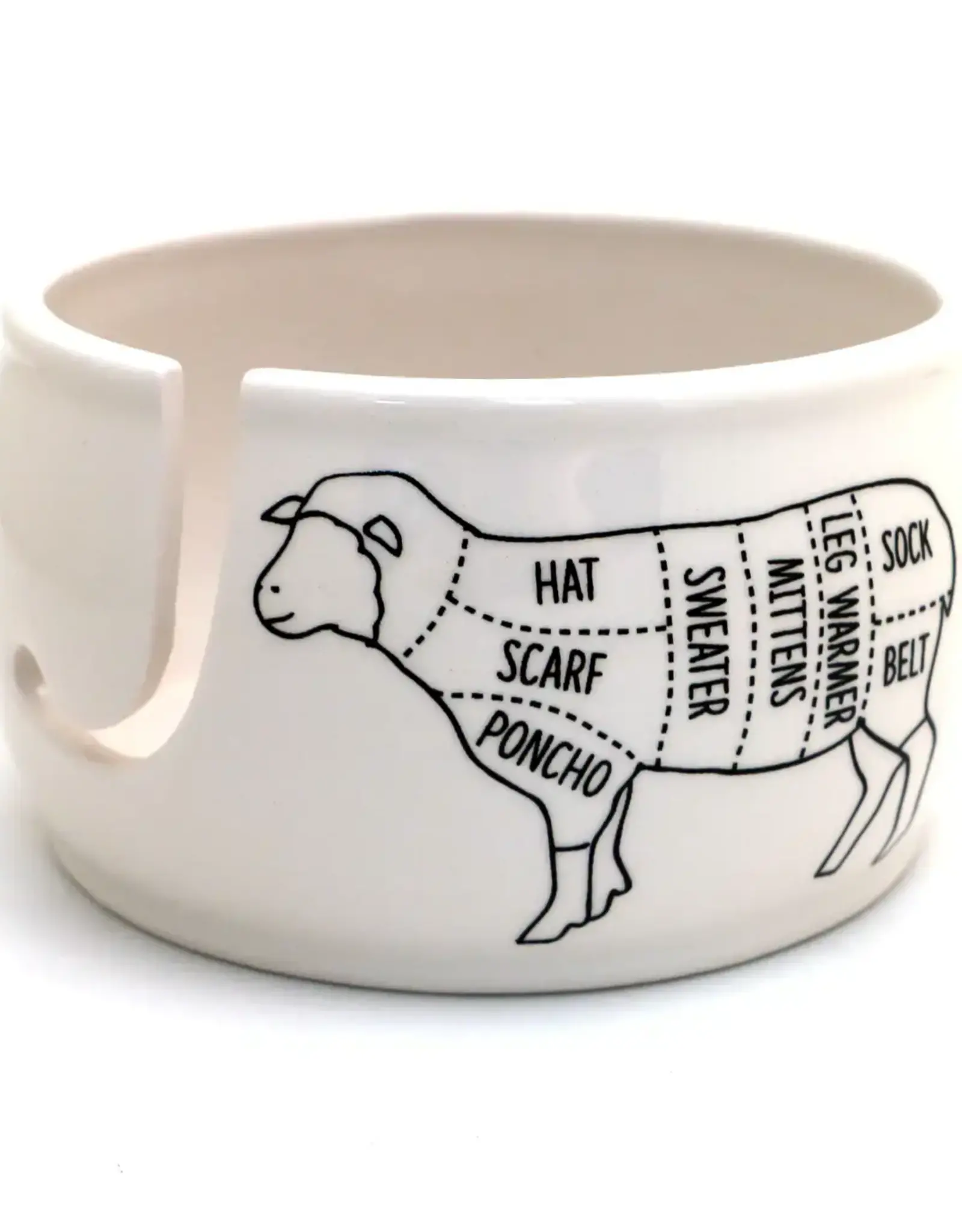 Lenny Mud Yarn Bowl sheeps part