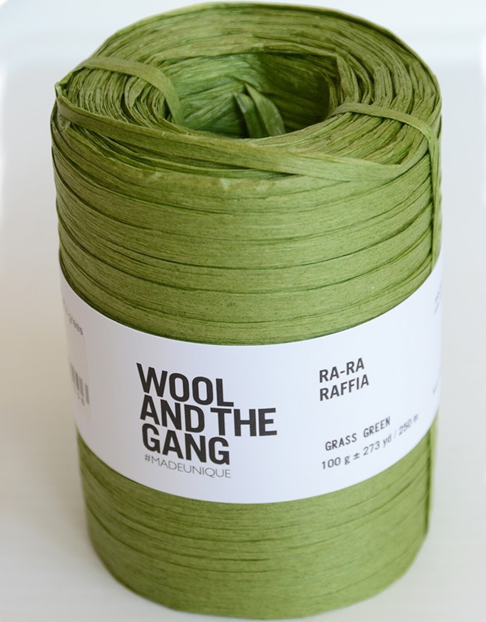 Wool & The Gang Ra Ra Raffia grass green