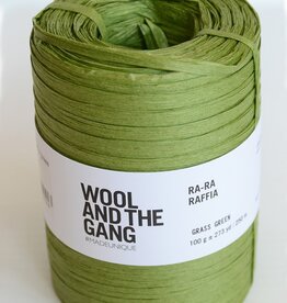 Wool & The Gang Ra Ra Raffia grass green