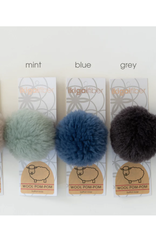 Ikigaifiber Wool Pom Pom 8 cm light grey