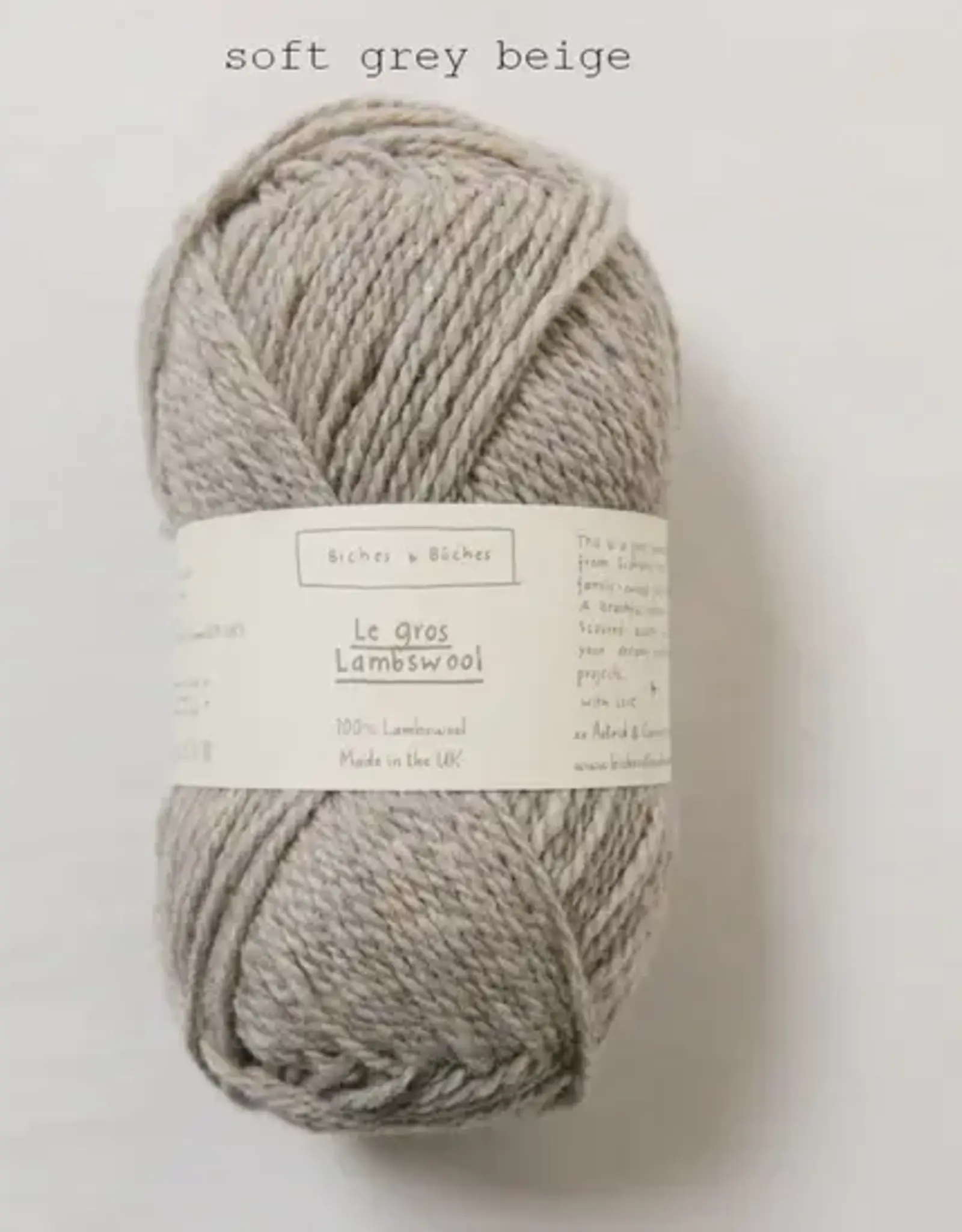 Biches & Buches Le Gros Lambswool soft grey beige