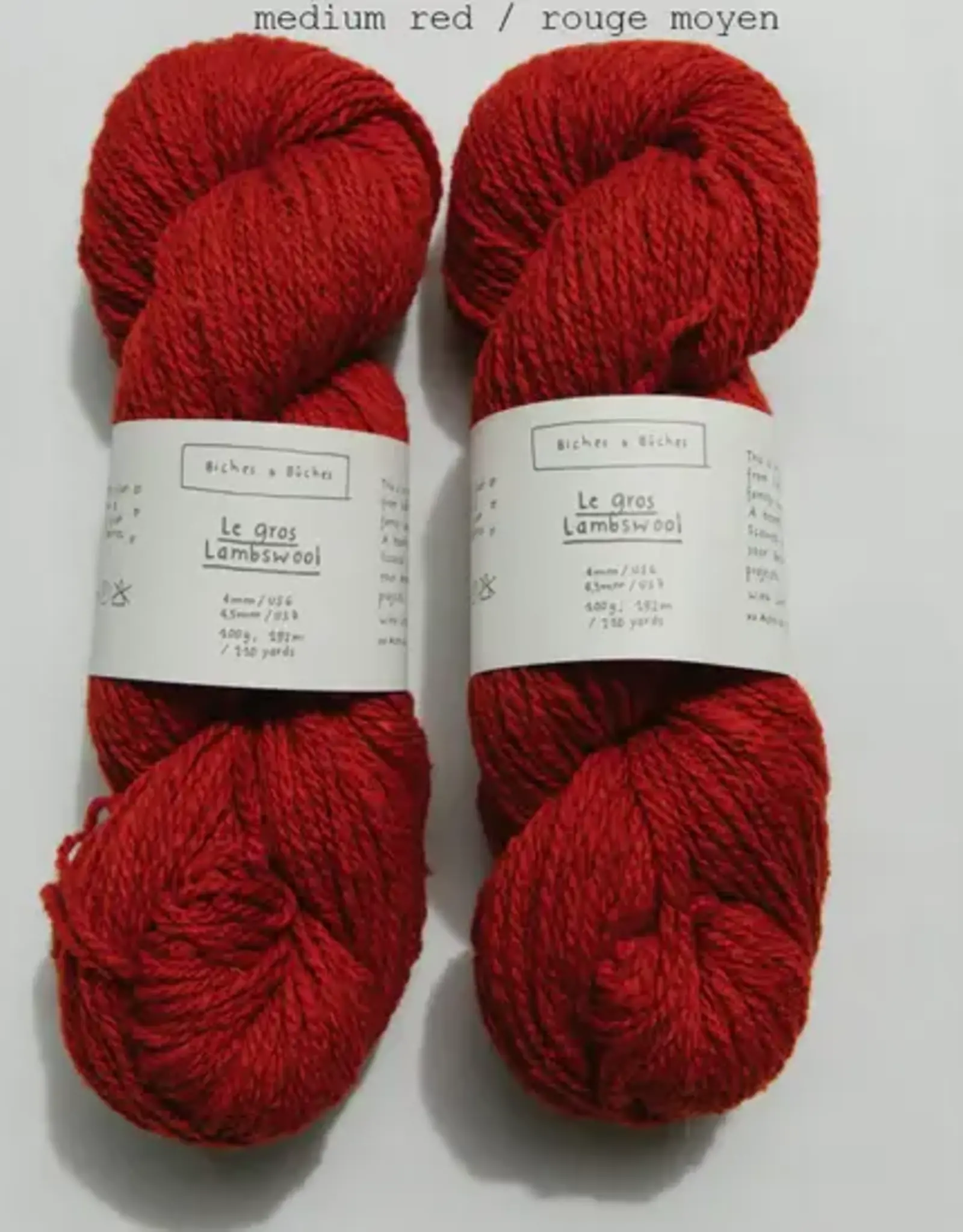 Biches & Buches Le Gros Lambswool medium red