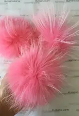 Humana Lana Humana Lana Racoon Fur Pom Pom pink flamingo 17-18 cm