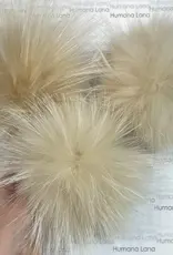 Humana Lana Humana Lana Racoon Fur Pom Pom white sand 15-16 cm