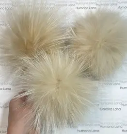 Humana Lana Humana Lana Racoon Fur Pom Pom white sand 15-16 cm