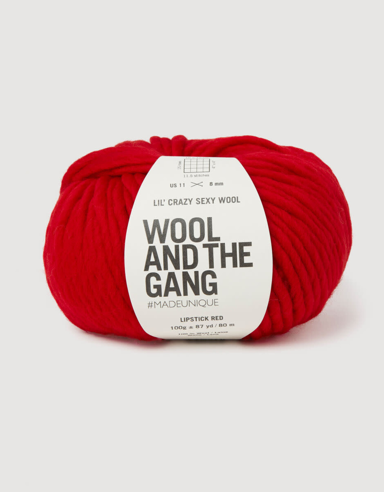 Wool & The Gang Lil Crazy Sexy Wool lipstick red