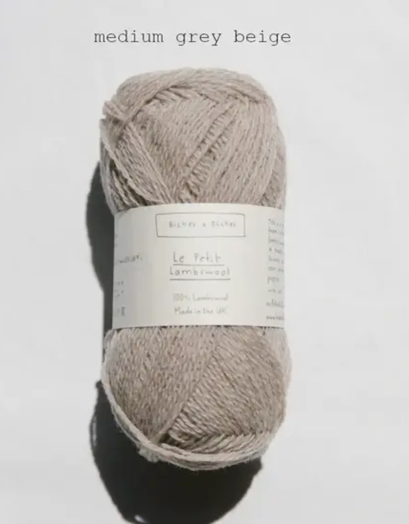 Biches & Buches Le Petit Lambswool medium grey beige