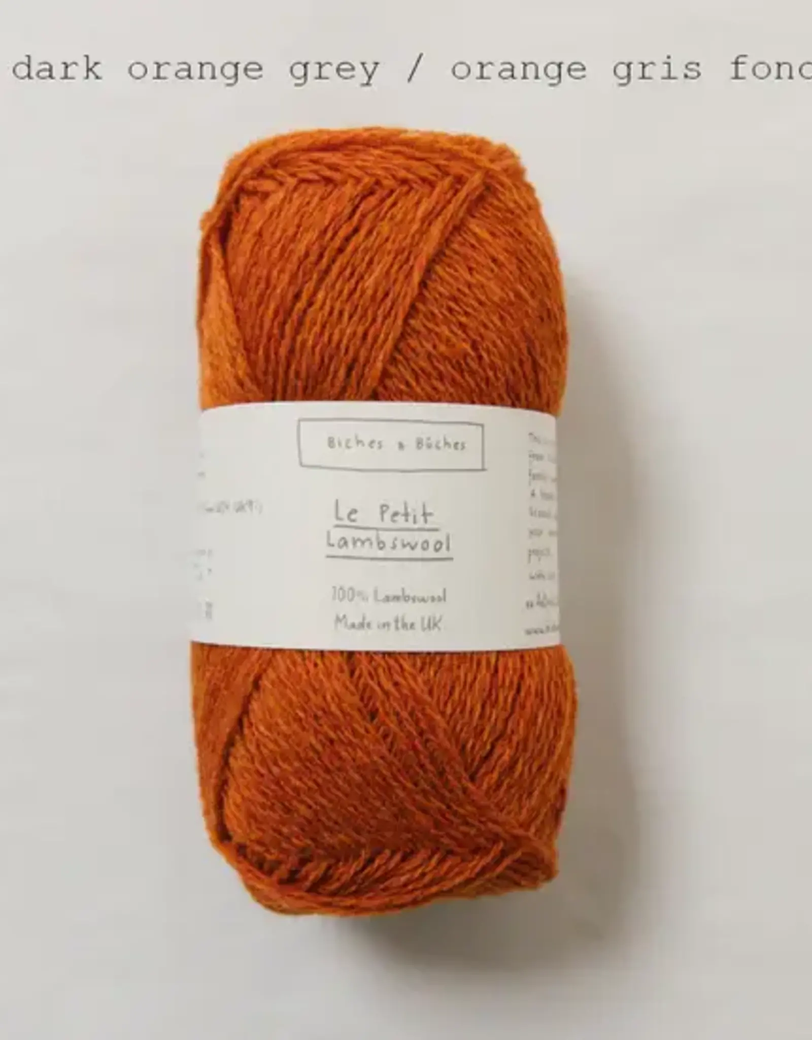 Biches & Buches Le Petit Lambswool dark orange grey